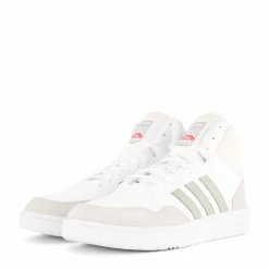 Hoops 3.0 Mid Lifestyle Basketball Classic Vintage Shoes White