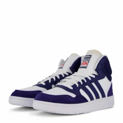 Hoops 3 Mid Lifestyle Basketball Classic Vintage Shoes Cloud White / Dkblue / Dkblue