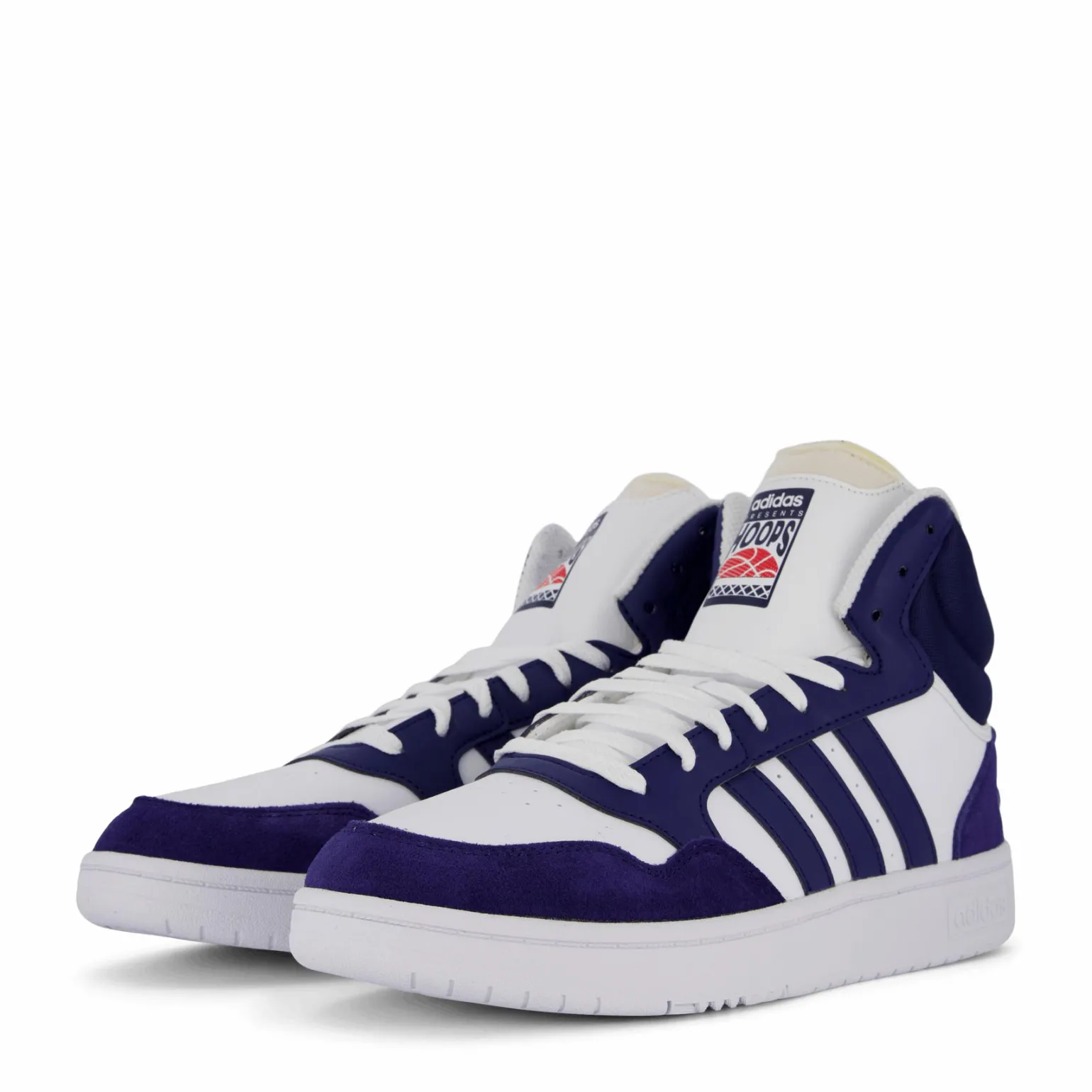 Hoops 3 Mid Lifestyle Basketball Classic Vintage Shoes Cloud White / Dkblue / Dkblue