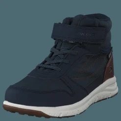 Hovet Mid WP Navy/Cognac