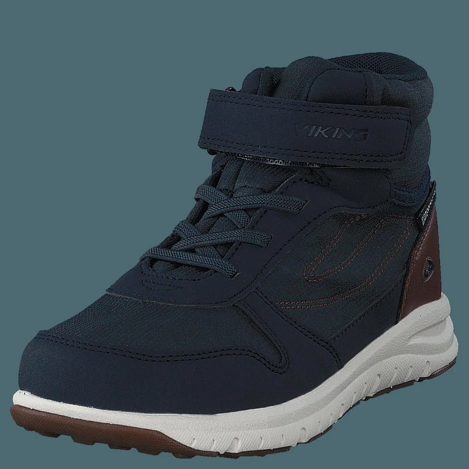 Hovet Mid WP Navy/Cognac