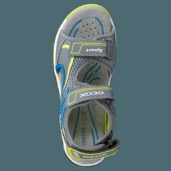J Sandal Android Boy Grey/lime