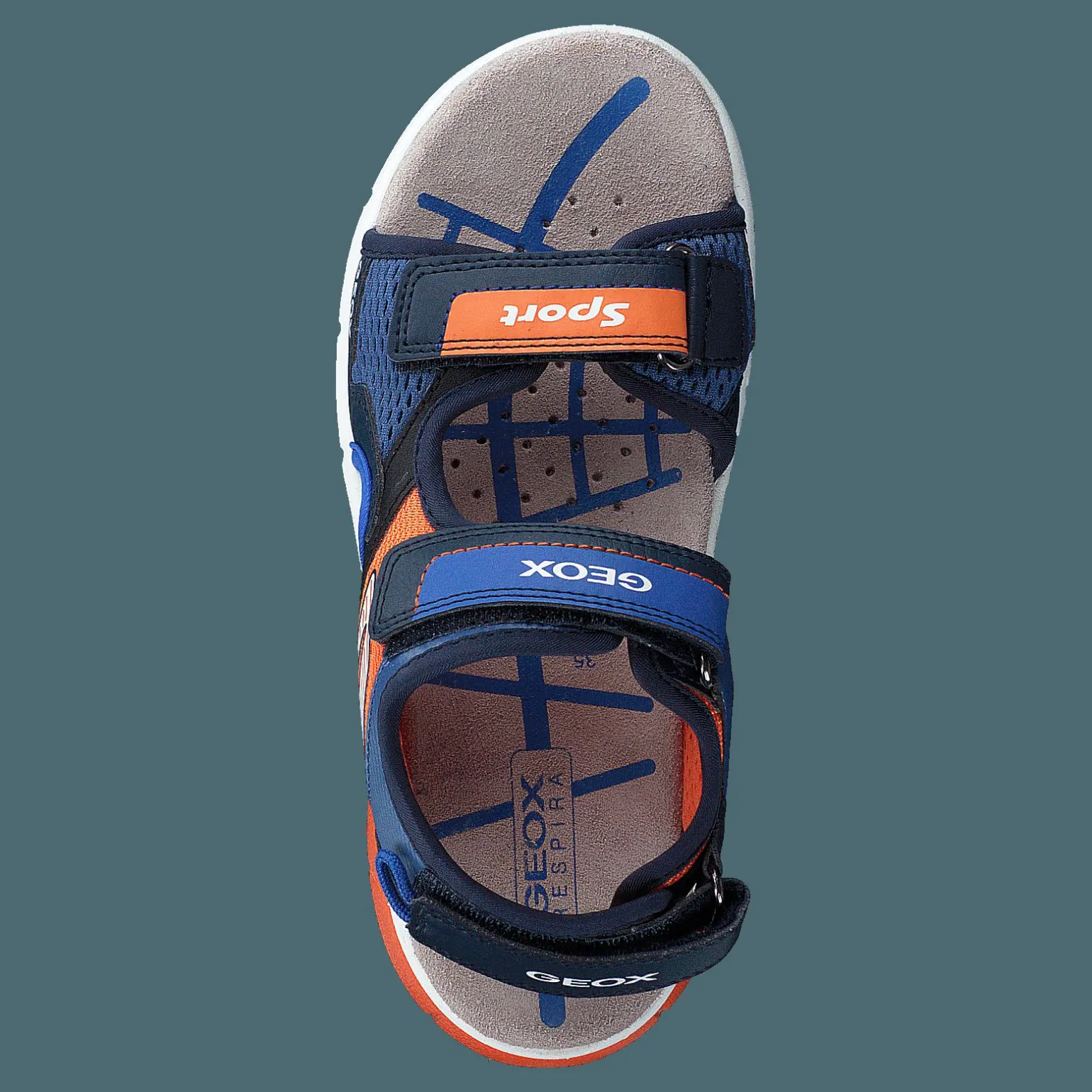 J Sandal Flexyper Boy Navy/orange