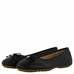 Jayna Nappa Leather Driver Flat Black