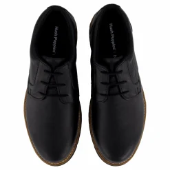 Jenson Oxford Bold Black Leather