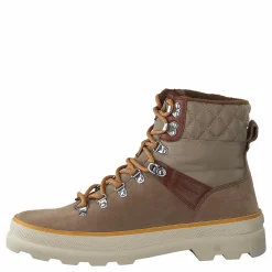 Kaari Mid Lace Boot Warm Khaki