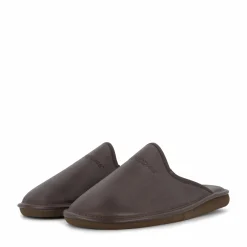 Leather Slipper Brown