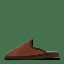 Leather Slipper Cognac