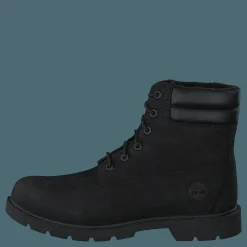 Linden Woods 6in Faux Fur Line Jet Black