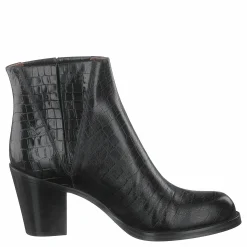 Luisa High Croco Black