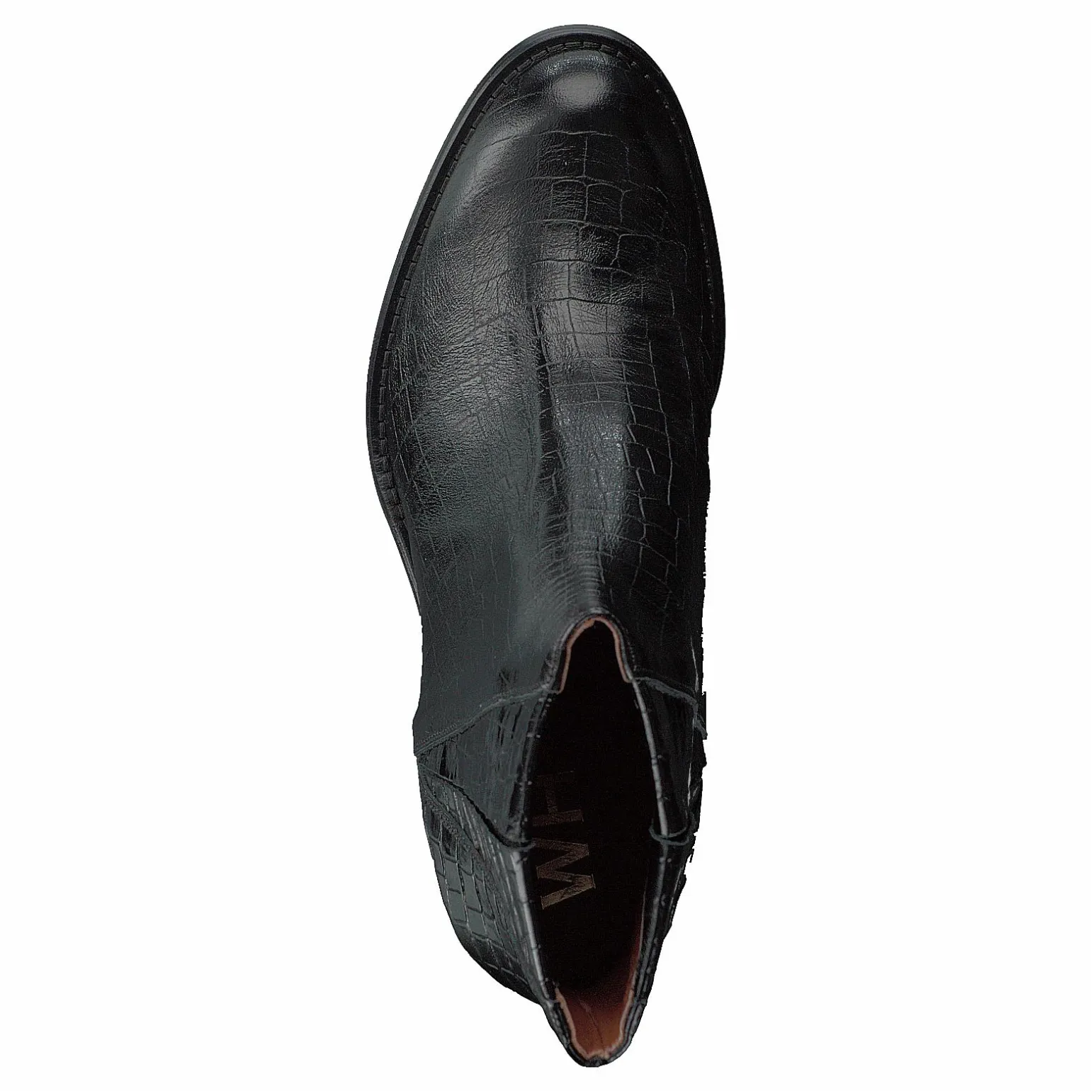 Luisa High Croco Black