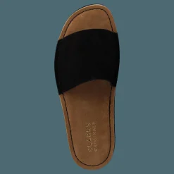 Lunan Slide Black Leather