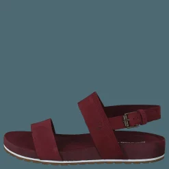 Malibu Waves 2 Band Sandal Burgundy