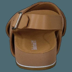 Malibu Waves Basic X Strap Sandal Medium Beige Suede