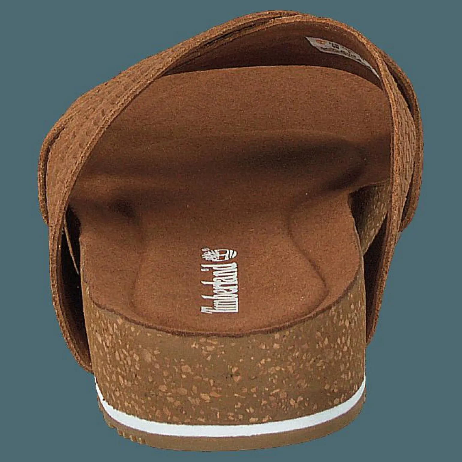 Malibu Waves Cross Slide Rust Embossed Suede