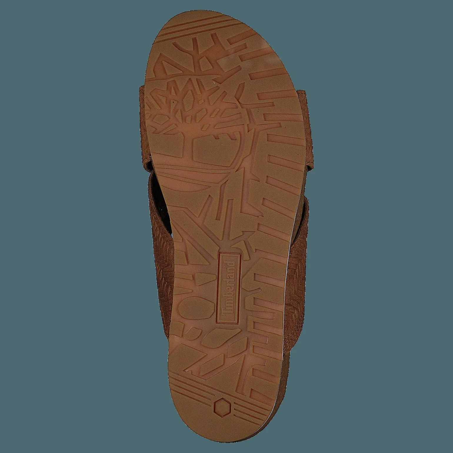 Malibu Waves Cross Slide Rust Embossed Suede