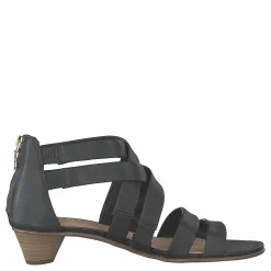 Mena Silk Black Leather