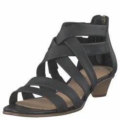 Mena Silk Black Leather