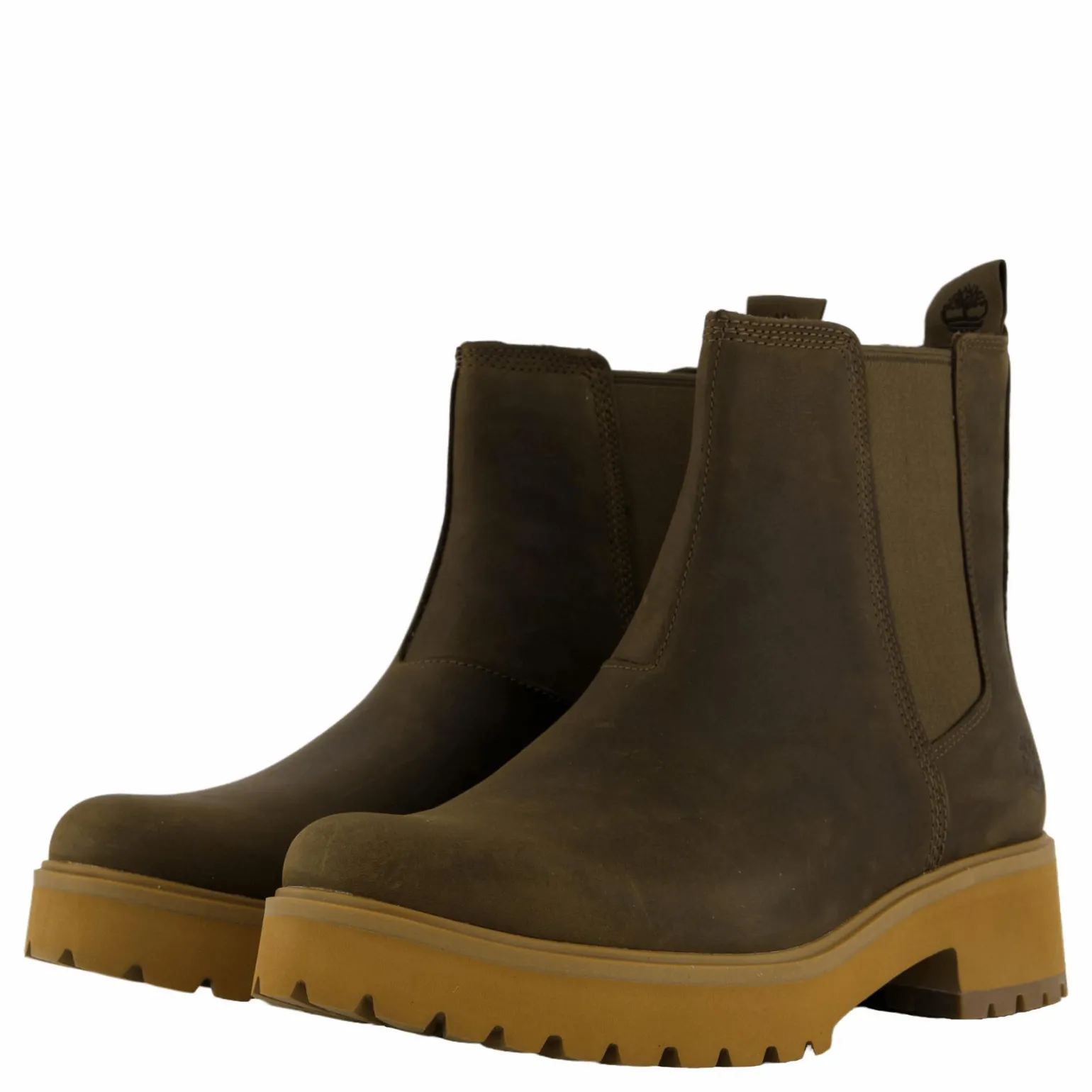 Mid Chelsea Boot Olv Full Grain