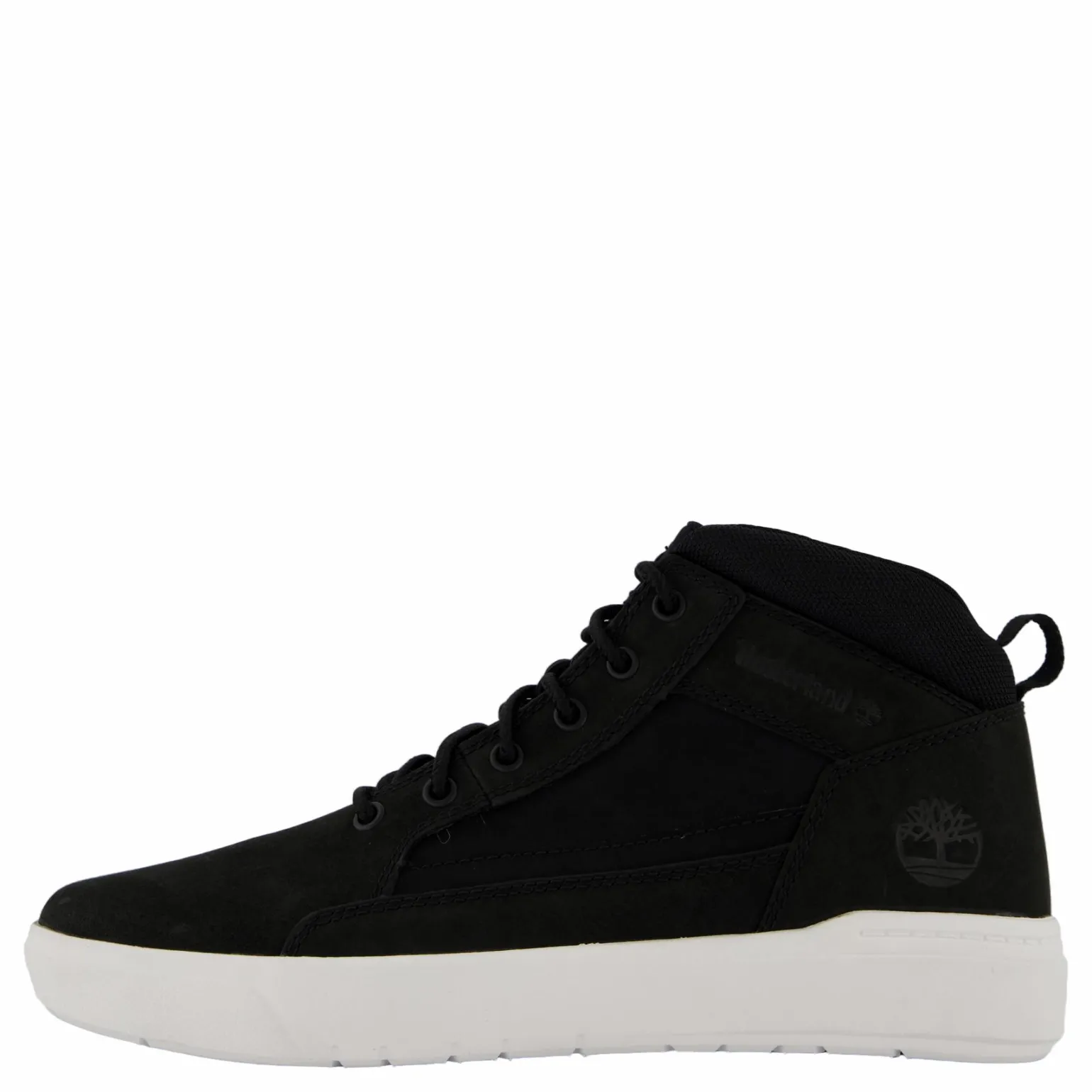 Mid Lace Up Sneaker Black Nubuck