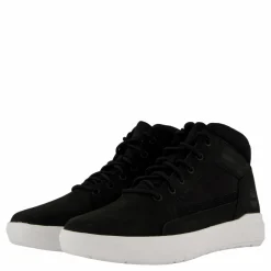 Mid Lace Up Sneaker Black Nubuck
