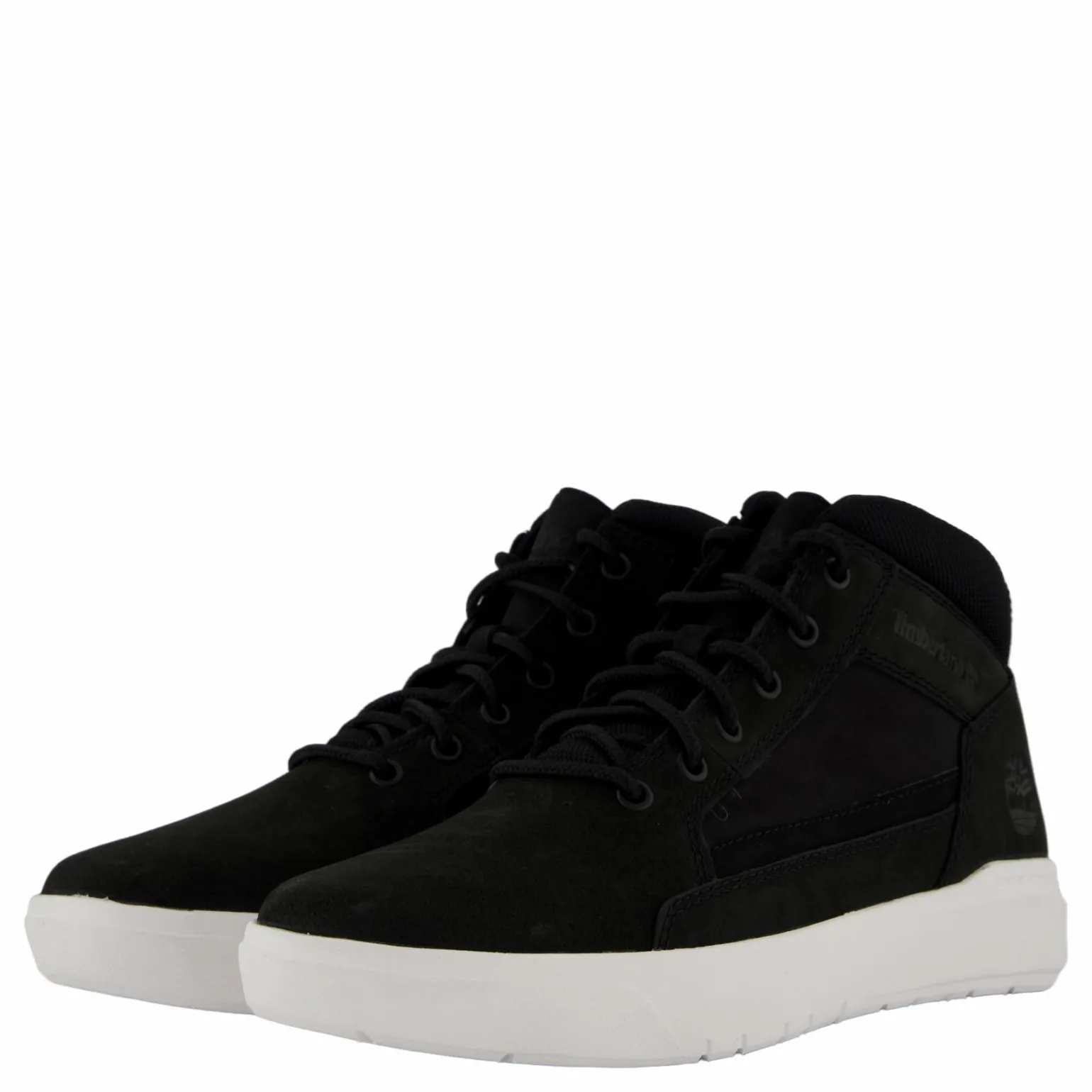 Mid Lace Up Sneaker Black Nubuck