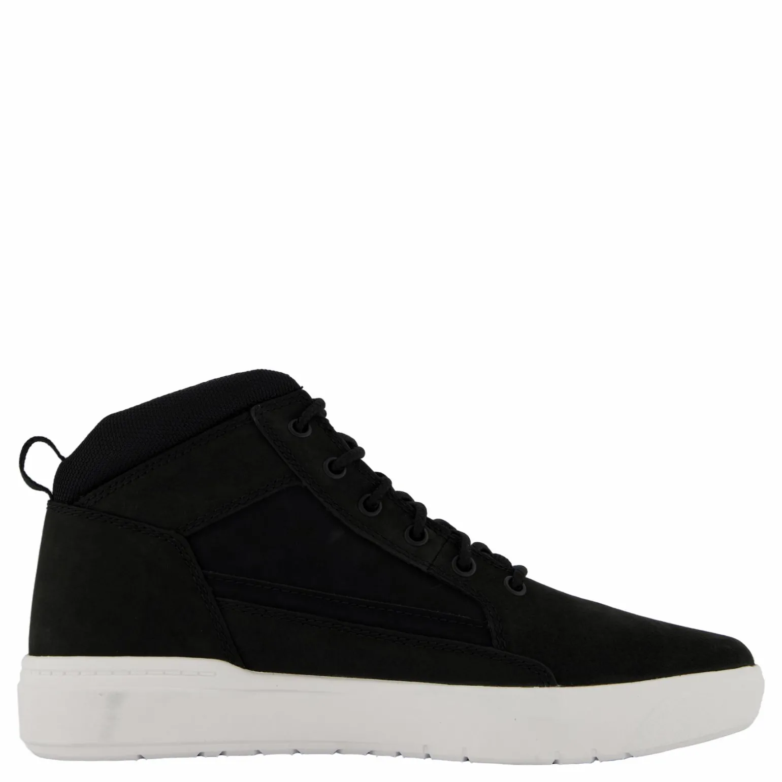 Mid Lace Up Sneaker Black Nubuck