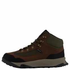 Mid Lace Up Waterproof Hiking  Dark Brown