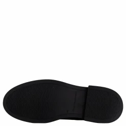 Minimal Leather Chelsea Logota Black