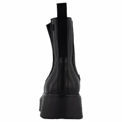 Minimal Leather Chelsea Logota Black