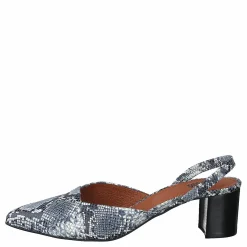 Monaco Slingbacks Blue Snake