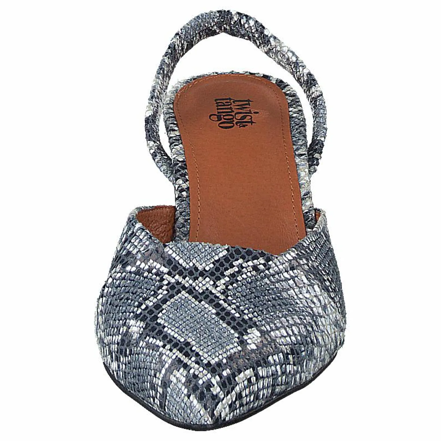 Monaco Slingbacks Blue Snake