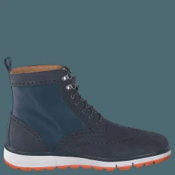 Motion Wing Tip Boot Navy/orange