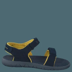 Nubble L/f 2 Strap Sandal Basi Black Iris