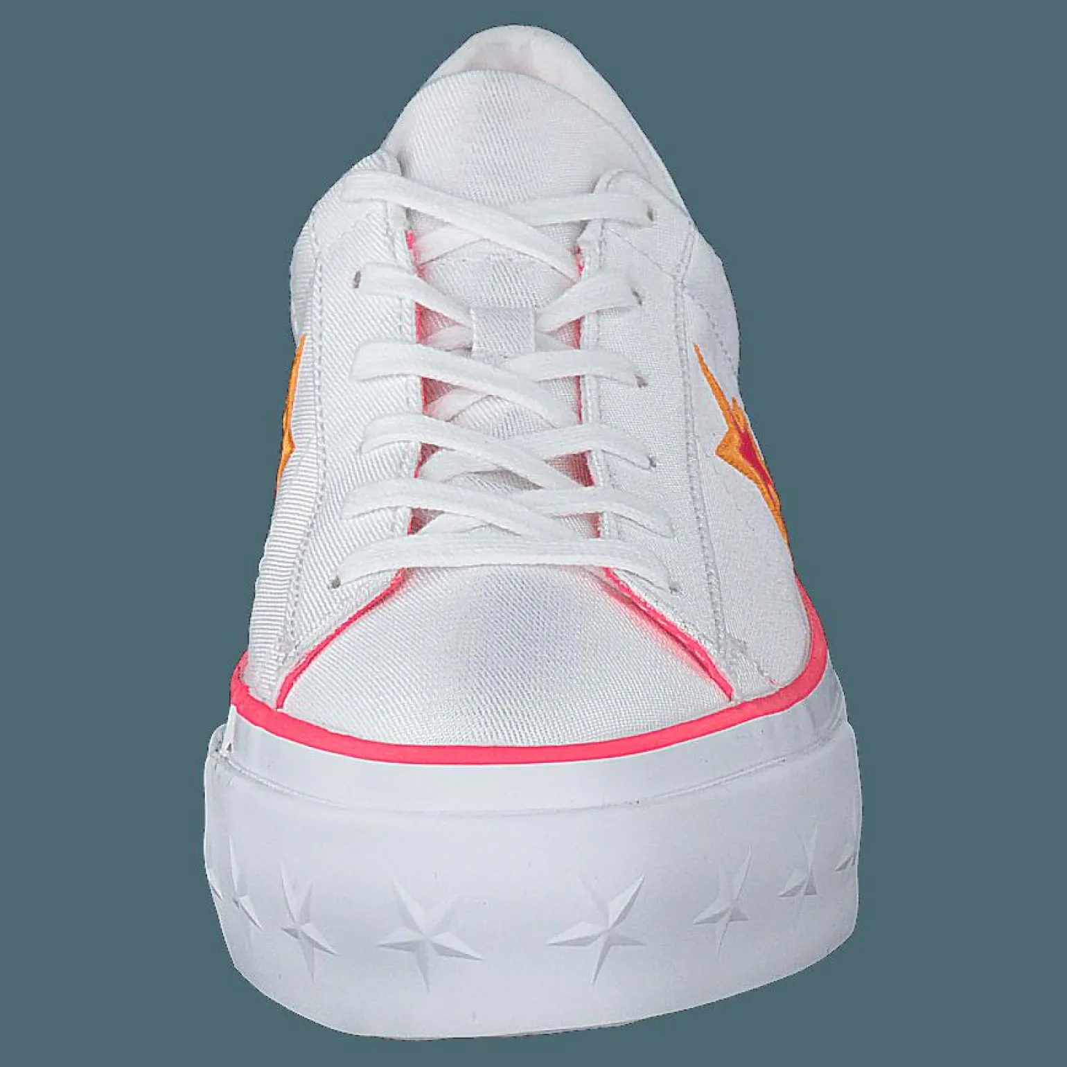One Star Platform White / Racer Pink / Orange