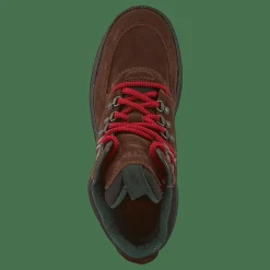 Oslo Waterproof Suede & Oxford Boot Chocolate Brown/Rl2000 Red