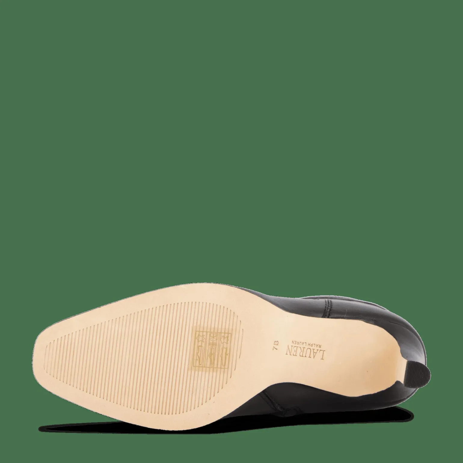 Page Burnished Leather Tall Boot Black