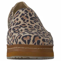 Palma Leather Wrap Desert Tan Leopard Print Suede