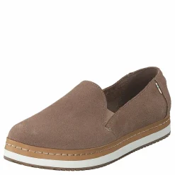 Palma Leather Wrap Taupe Grey Suede