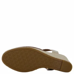 Pearle II Leather & Canvas Espadrille Deep Saddle Tan / Neutral / Deep Saddle Tan