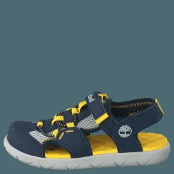 Perkins Row Fisherman Navy/yellow