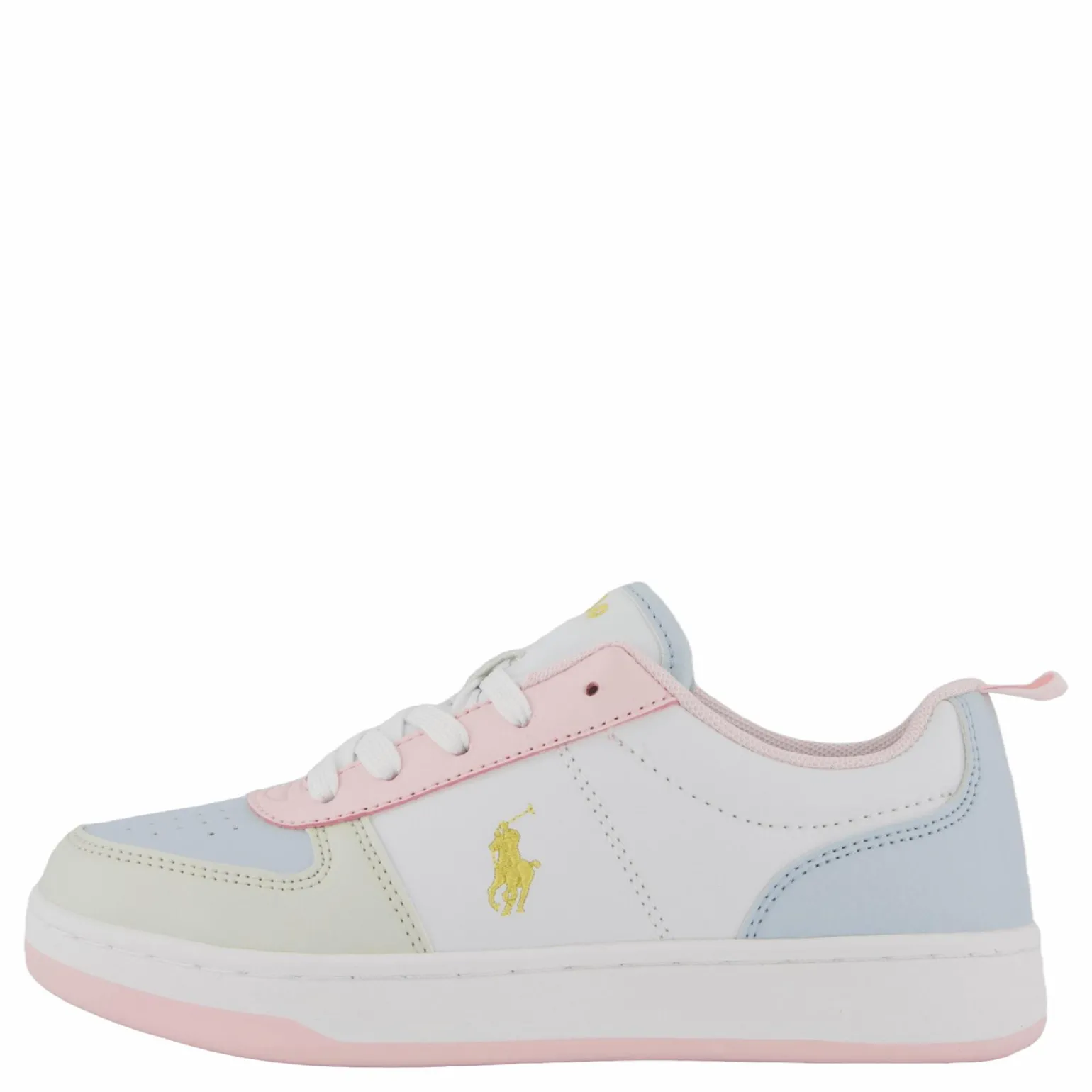 Polo Court Ii C-white Tumbled/lt Pink/lt Blu