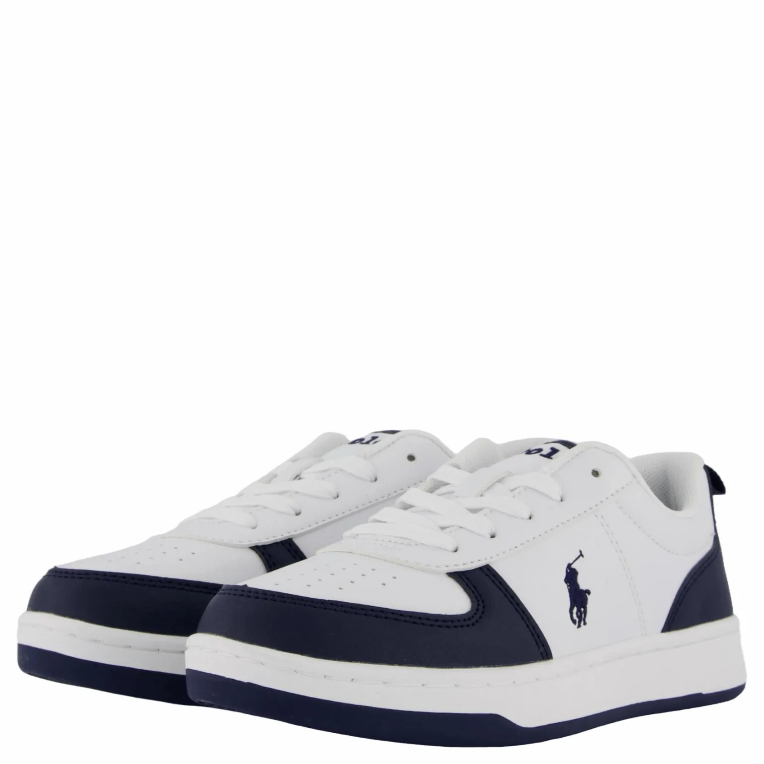 Polo Court Ii C-white Tumbled/navy