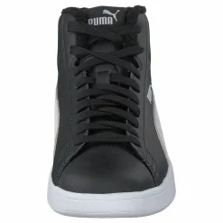 Puma Smash V2 Mid L Fur Jr Puma Black-puma White