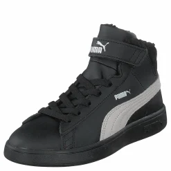 Puma Smash V2 Mid L Fur Ps Puma Black-whisper White