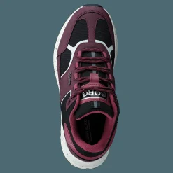R1300 Mid Blk Spk W Burgundy-black