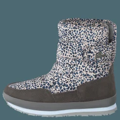 Rd Leo Print Kids Grey Leo