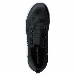 Runner Sneaker Laceup Mesh Black