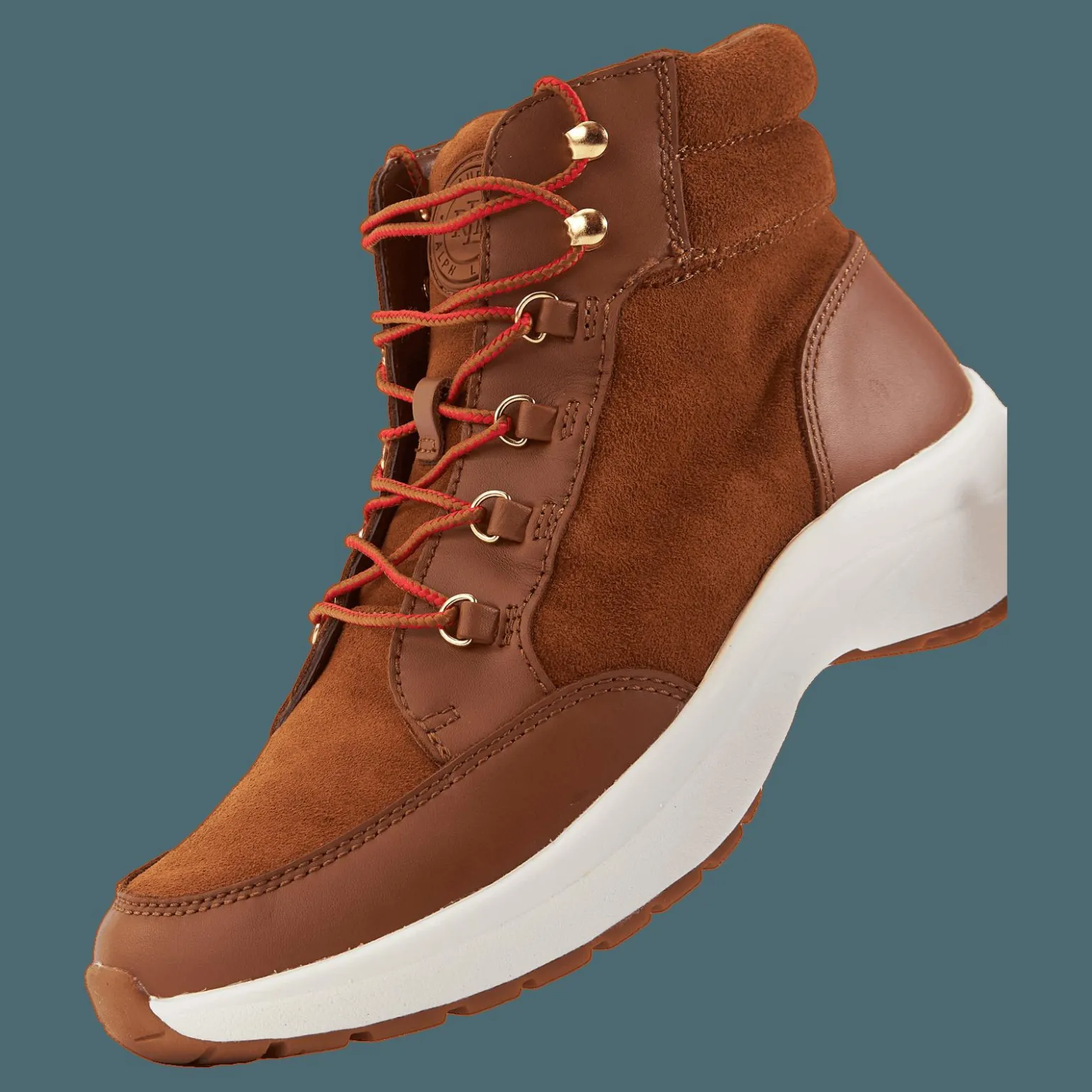 Rylee Suede & Leather High-Top Sneaker Whiskey/Deep Saddle Tan