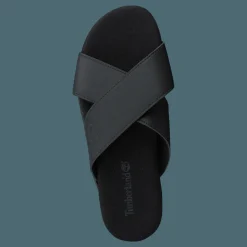 Seatonbay Crossstrapslide Black Leather